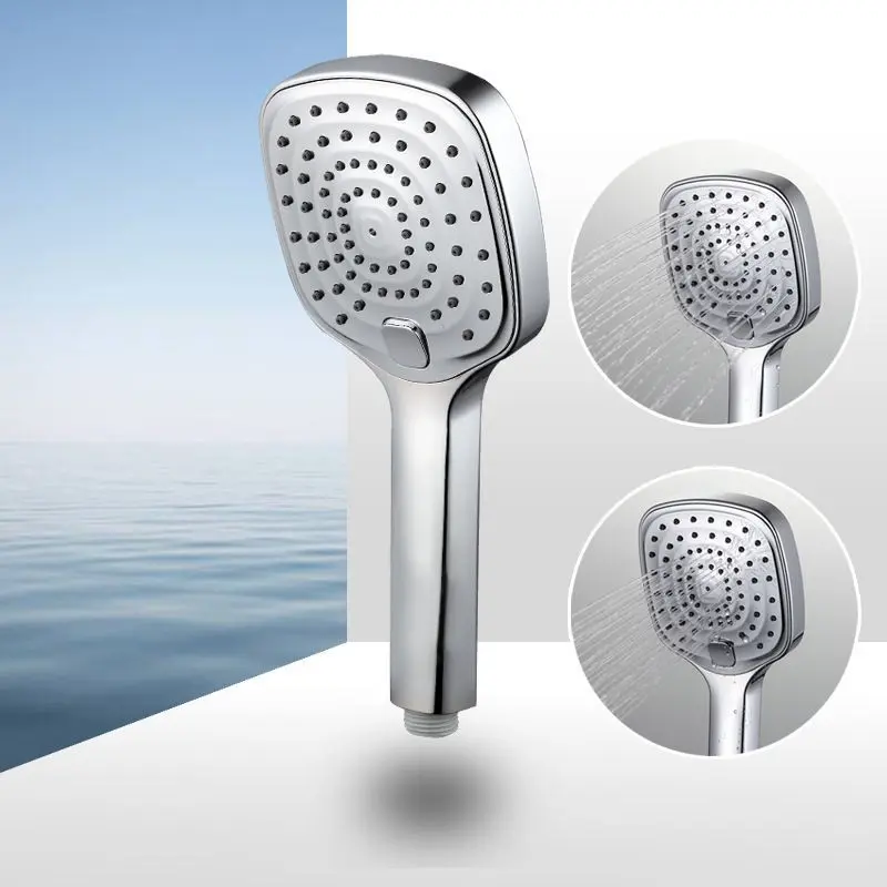 ABS-Chrom-Duschkopf mit Button-Select-Dusche